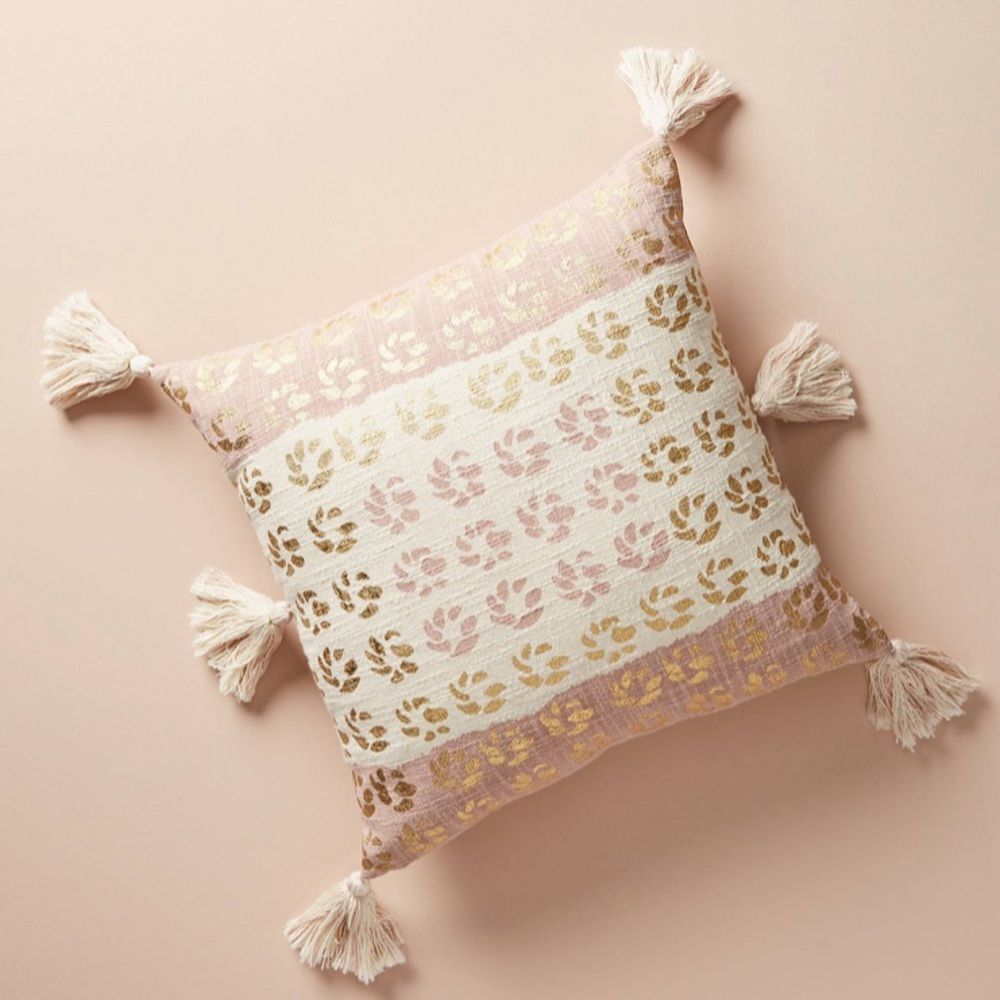 Anthropologie Tasseled Constance Pillow Case - Picture 2 of 12